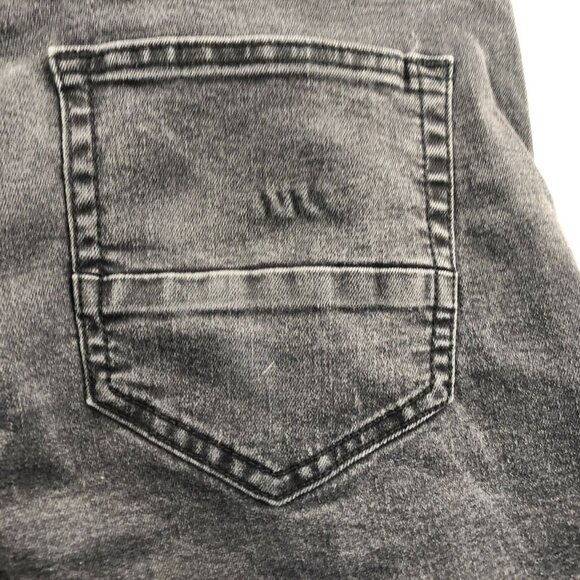 CJ Black Premium Mens Jeans Size 34/30 Black Denim Distressed Grunge Pleated Y2K - Picture 10 of 13